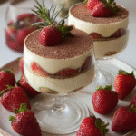 Coupes de Tiramisu à la Fraise : Une douceur irrésistible ! 3 Coupes de Tiramisu à la Fraise