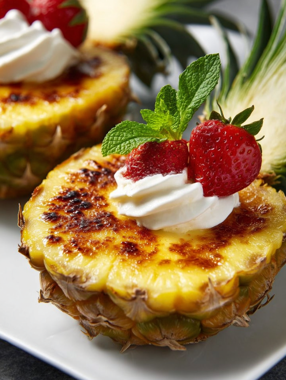 Crème Brûlée à l’Ananas