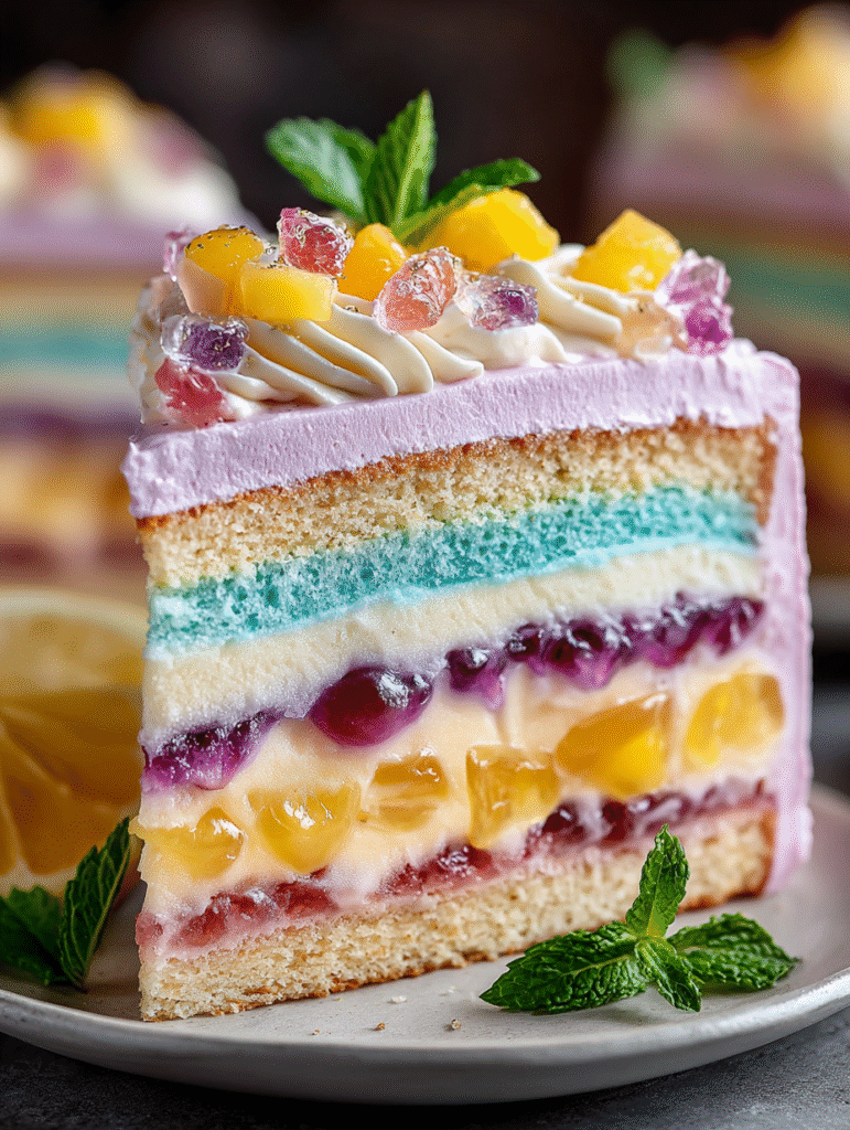 Gâteau Ciel Tropical à Étages