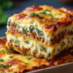 Lasagnes Classiques au Four avec Épinards & Ricotta